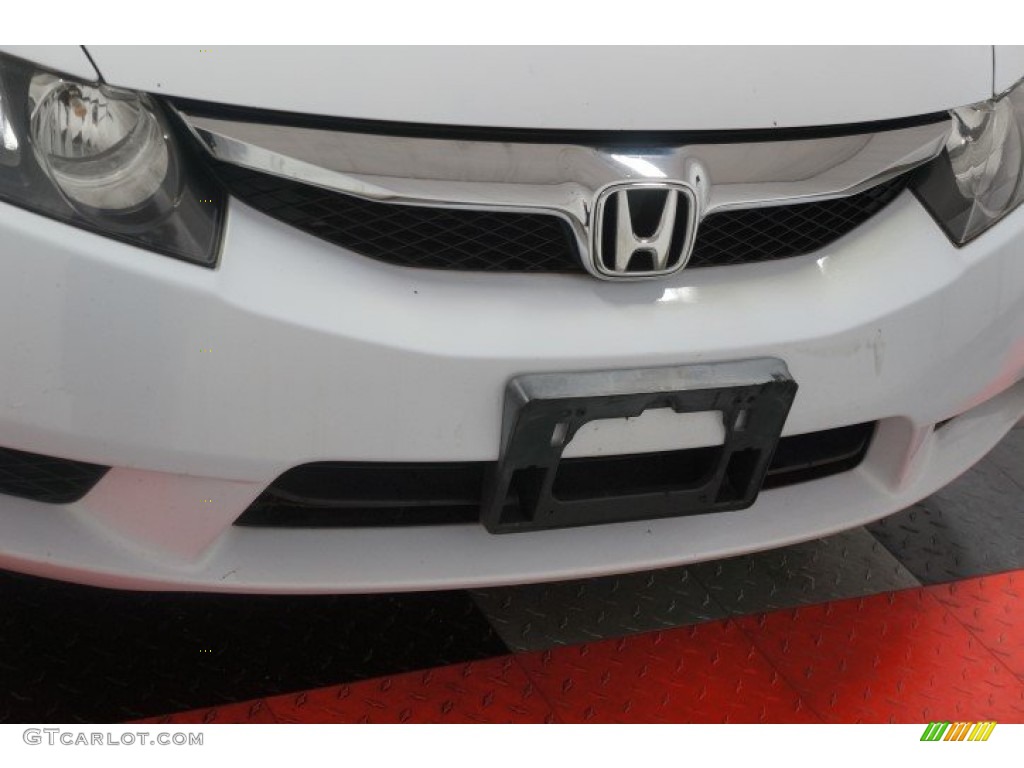 2009 Civic Hybrid Sedan - Spectrum White Pearl / Blue photo #39