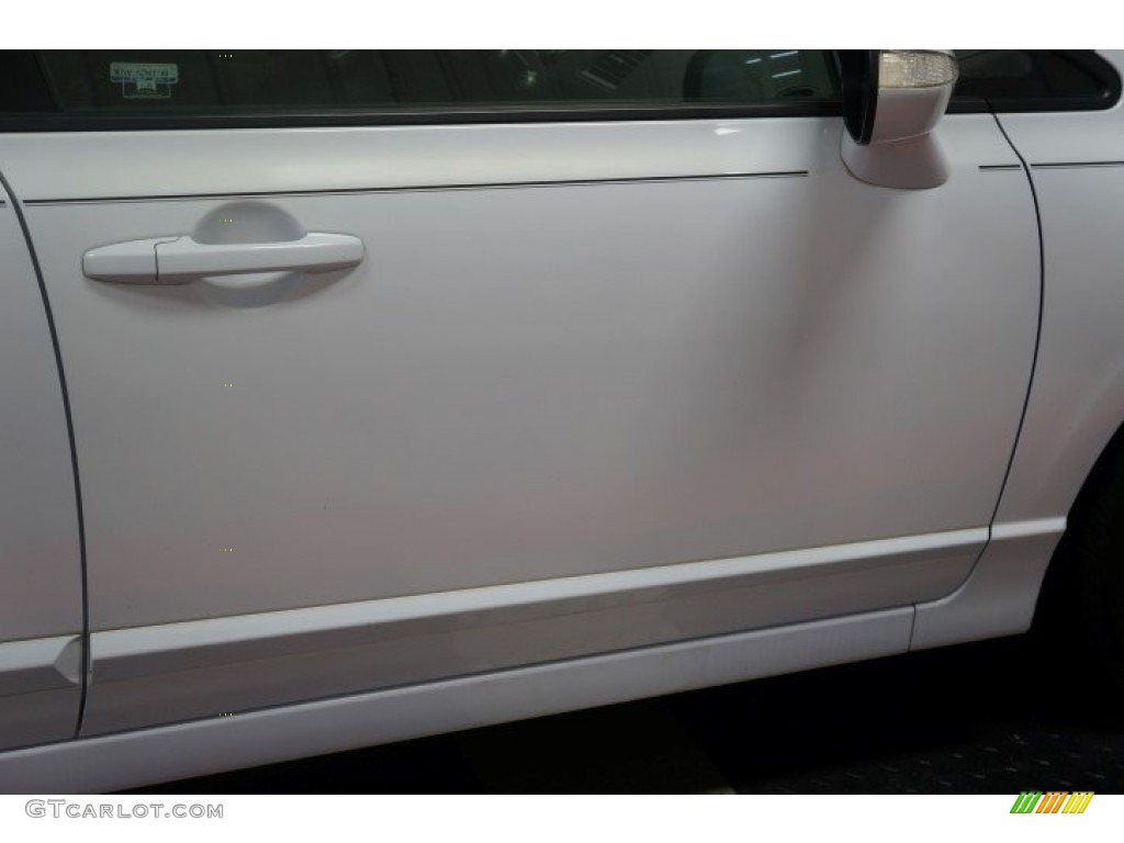 2009 Civic Hybrid Sedan - Spectrum White Pearl / Blue photo #46