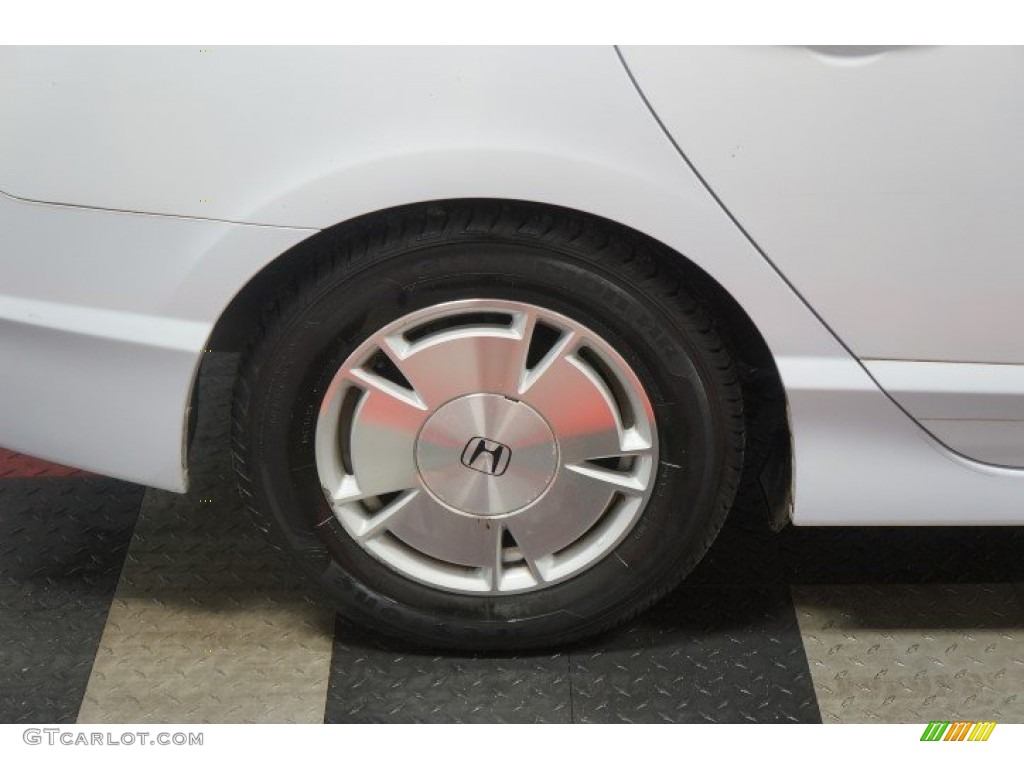 2009 Civic Hybrid Sedan - Spectrum White Pearl / Blue photo #49