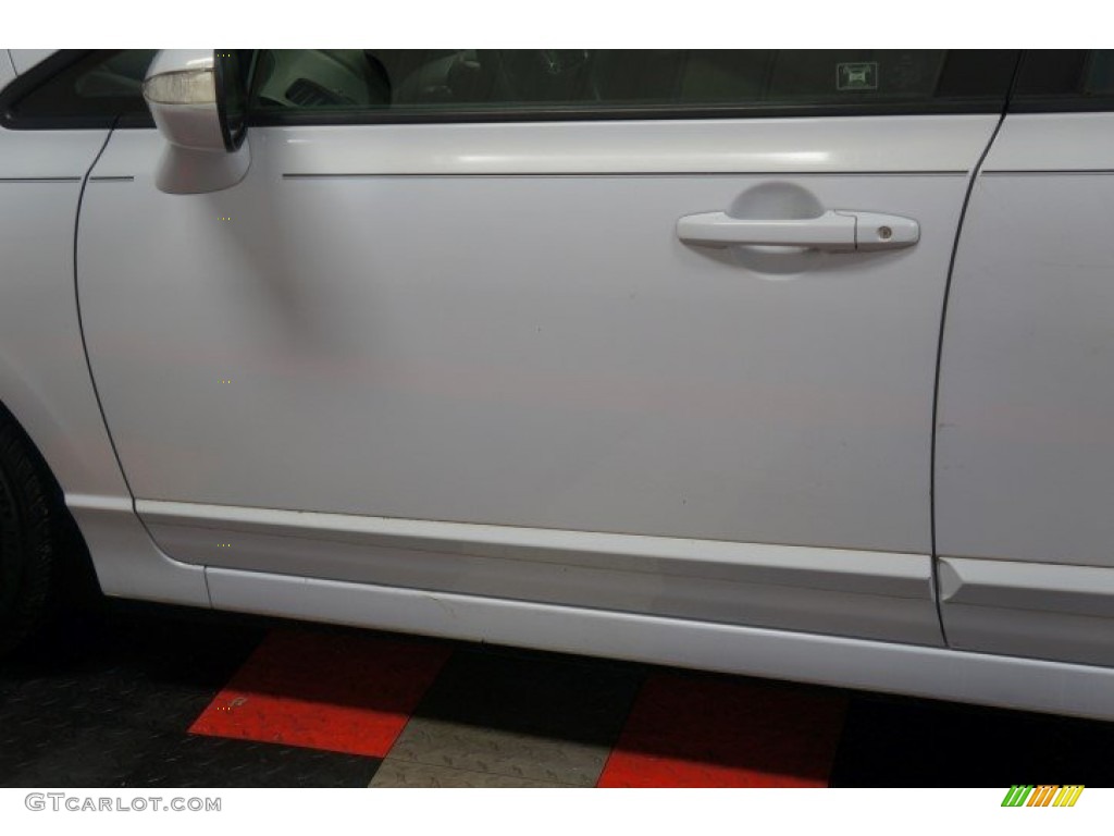 2009 Civic Hybrid Sedan - Spectrum White Pearl / Blue photo #60