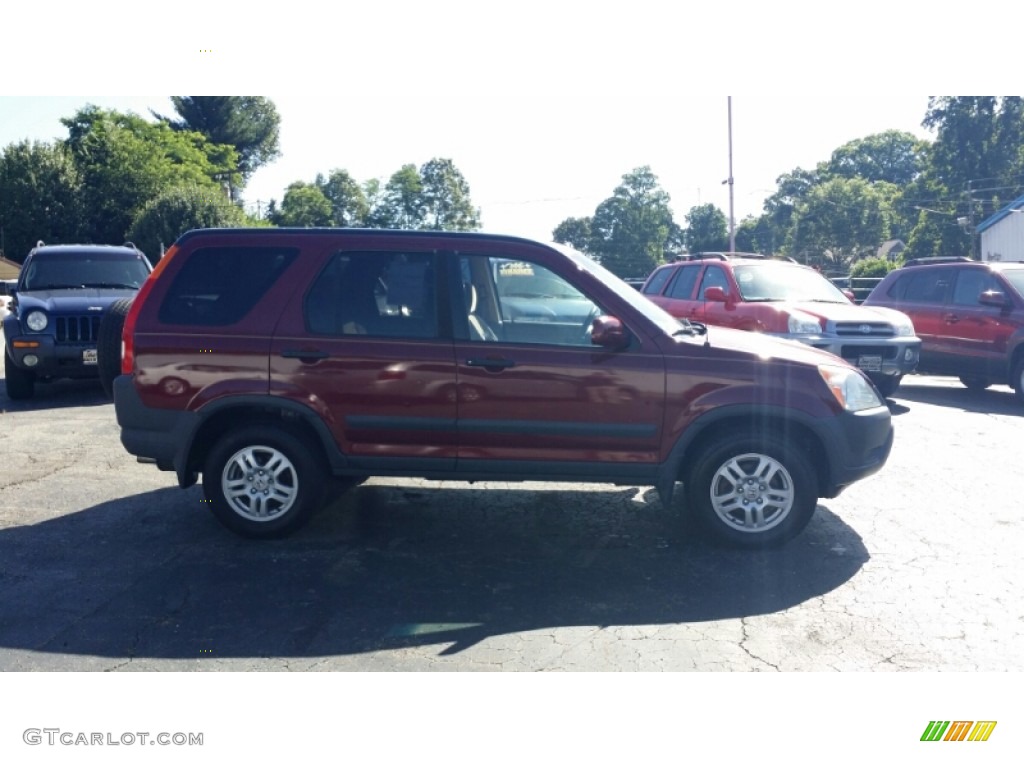 2002 CR-V EX 4WD - Chianti Red Pearl / Saddle photo #3