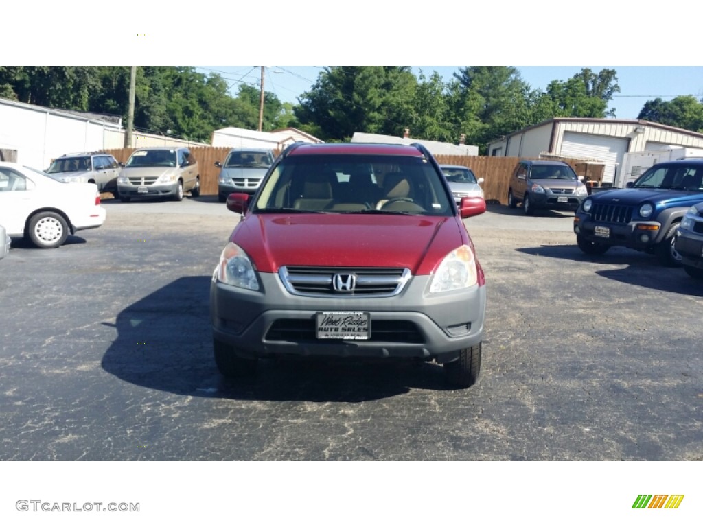 2002 CR-V EX 4WD - Chianti Red Pearl / Saddle photo #4