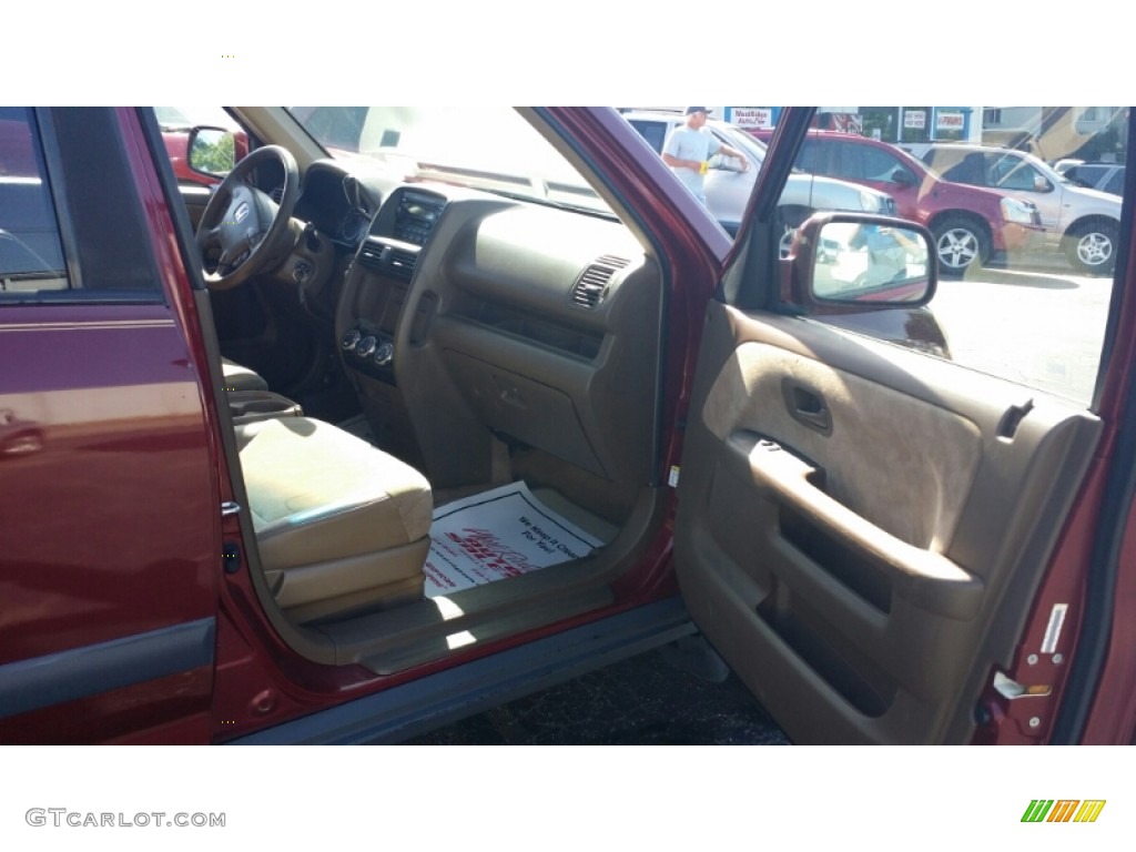 2002 CR-V EX 4WD - Chianti Red Pearl / Saddle photo #5