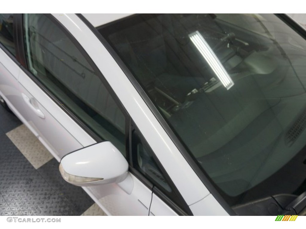 2009 Civic Hybrid Sedan - Spectrum White Pearl / Blue photo #72
