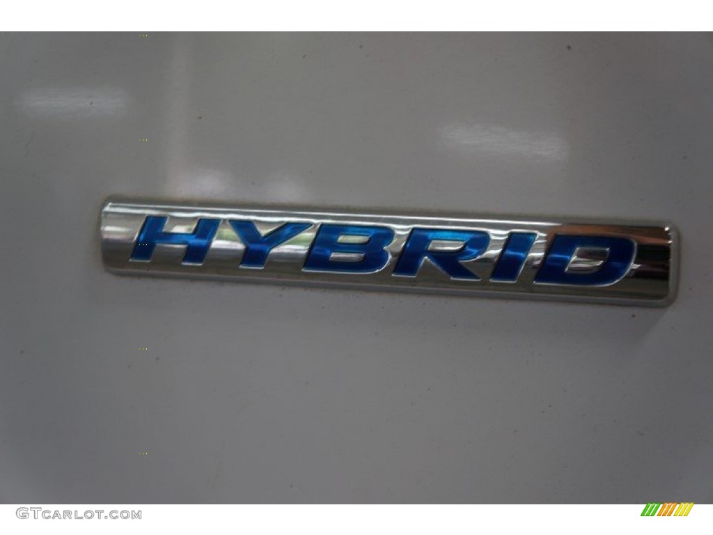 2009 Civic Hybrid Sedan - Spectrum White Pearl / Blue photo #76