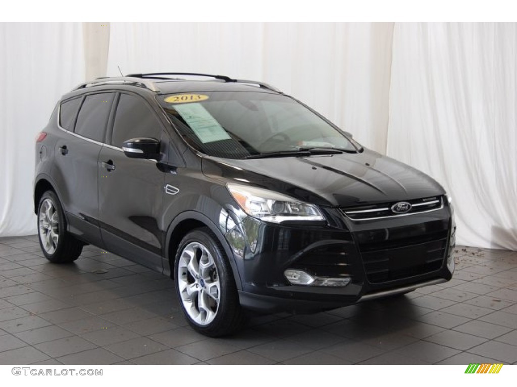 2013 Escape Titanium 2.0L EcoBoost - Tuxedo Black Metallic / Charcoal Black photo #2