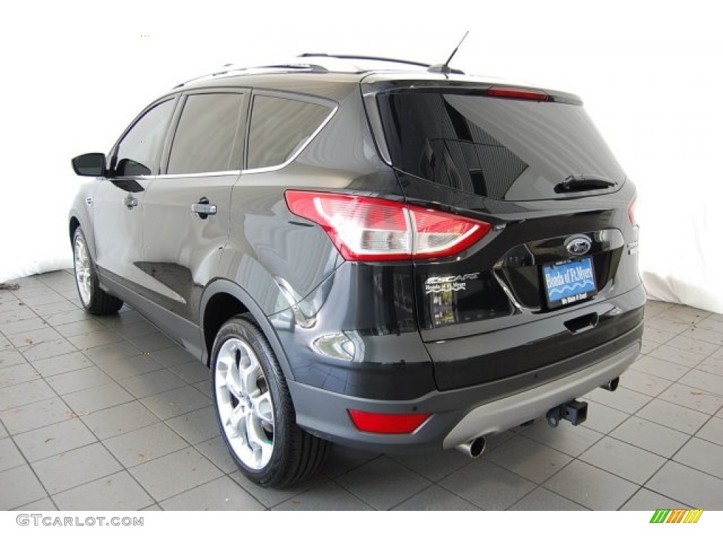 2013 Escape Titanium 2.0L EcoBoost - Tuxedo Black Metallic / Charcoal Black photo #8