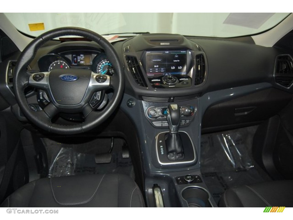 2013 Escape Titanium 2.0L EcoBoost - Tuxedo Black Metallic / Charcoal Black photo #27