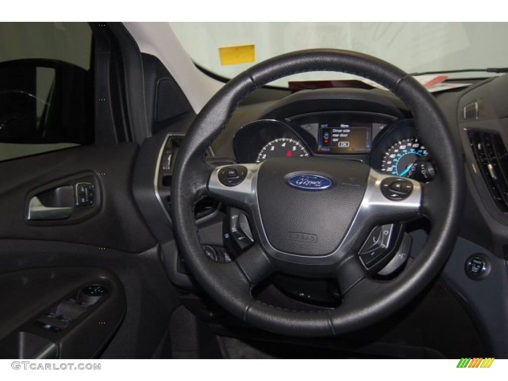 2013 Escape Titanium 2.0L EcoBoost - Tuxedo Black Metallic / Charcoal Black photo #28