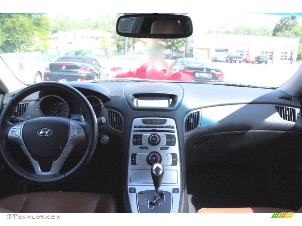 2010 Genesis Coupe 3.8 Track - Mirabeau Blue / Brown photo #8