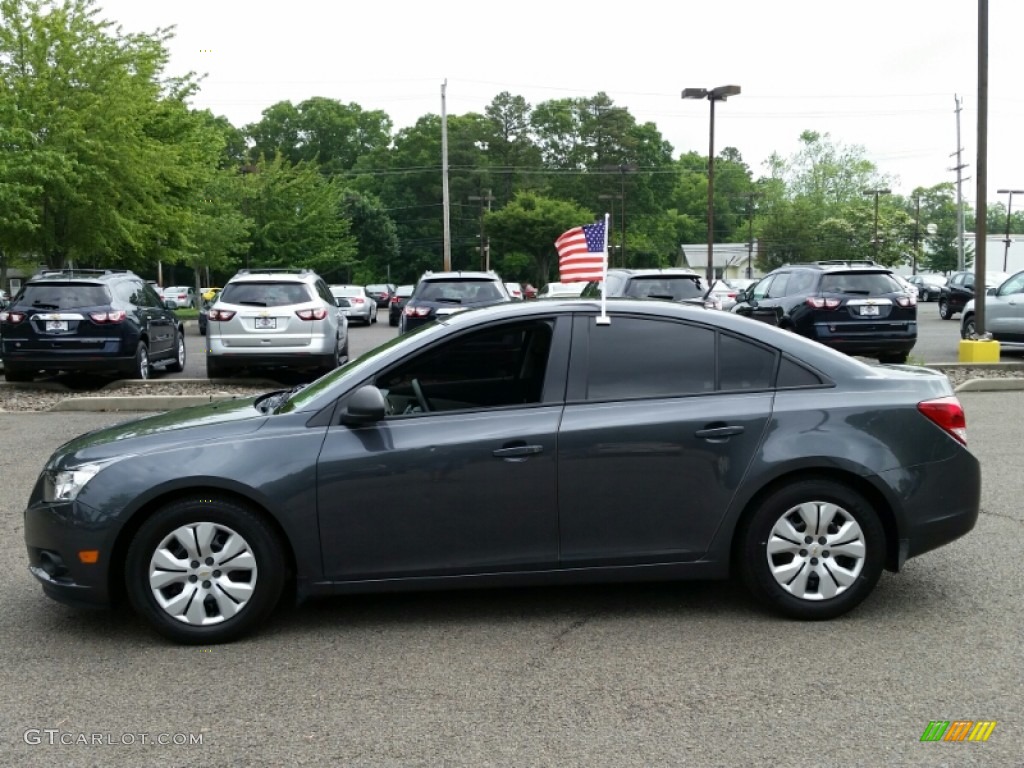 2013 Cruze LS - Cyber Gray Metallic / Jet Black/Medium Titanium photo #10