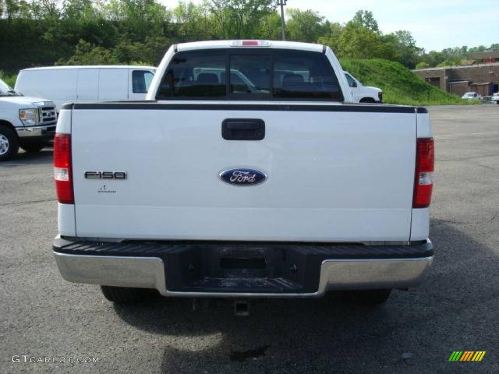 2006 F150 XLT SuperCab 4x4 - Oxford White / Tan photo #4