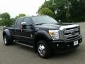 2015 Tuxedo Black Ford F350 Super Duty Lariat Crew Cab 4x4 DRW  photo #3