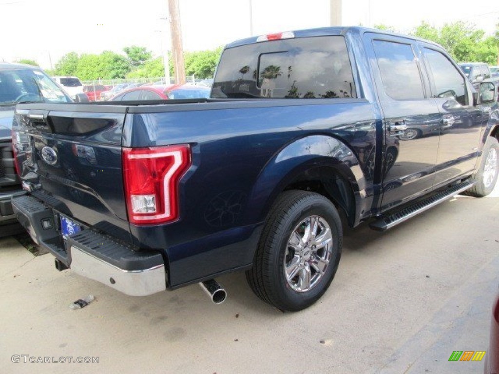 2015 F150 XLT SuperCrew - Blue Jeans Metallic / Medium Earth Gray photo #9