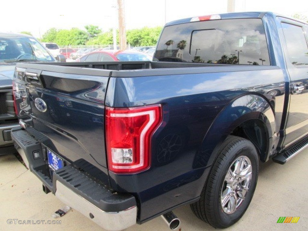 2015 F150 XLT SuperCrew - Blue Jeans Metallic / Medium Earth Gray photo #10