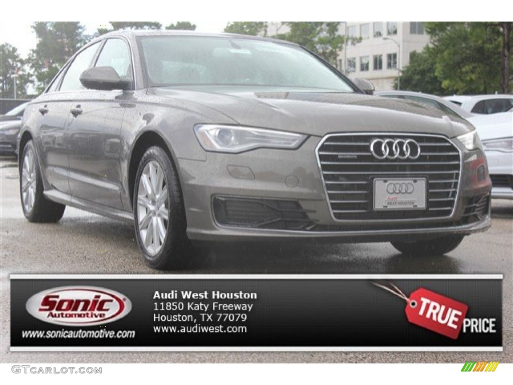 2016 A6 2.0 TFSI Premium Plus quattro - Dakota Grey Metallic / Nougat Brown photo #1