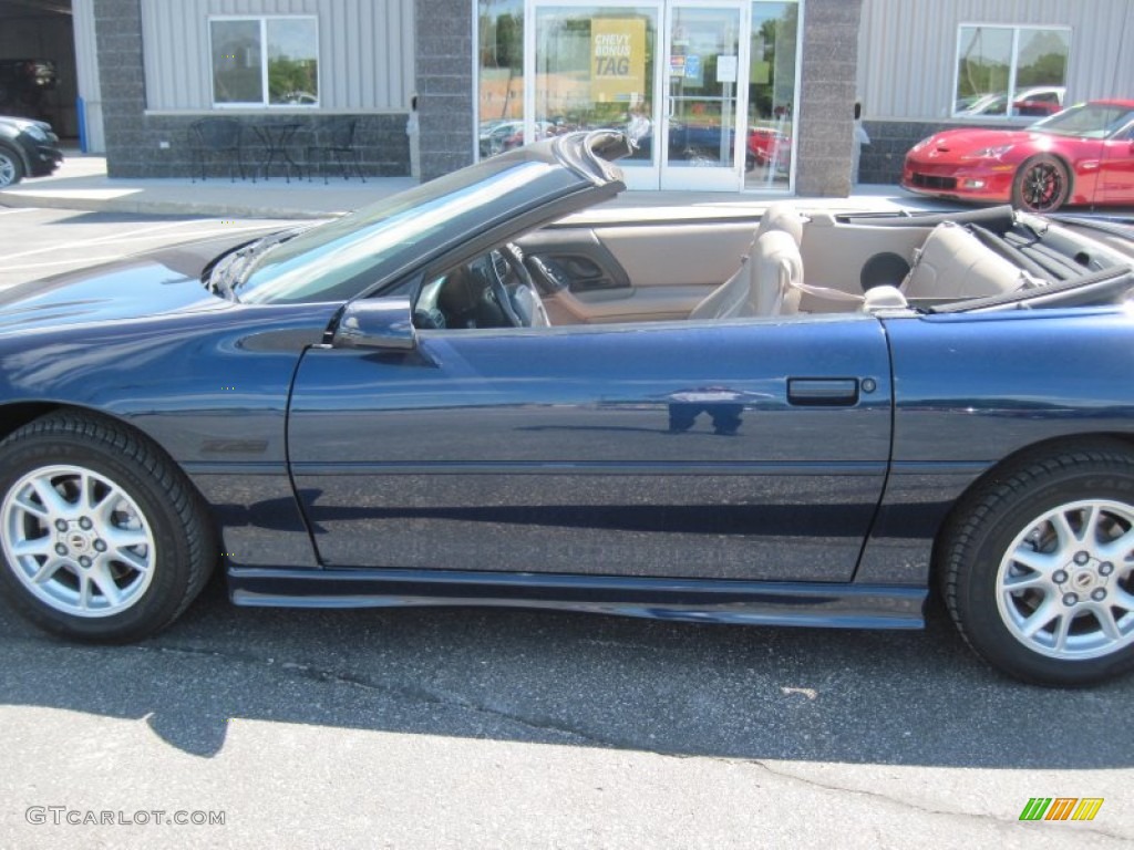 2001 Camaro Z28 Convertible - Navy Blue Metallic / Neutral photo #2