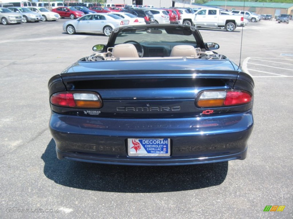 2001 Camaro Z28 Convertible - Navy Blue Metallic / Neutral photo #11