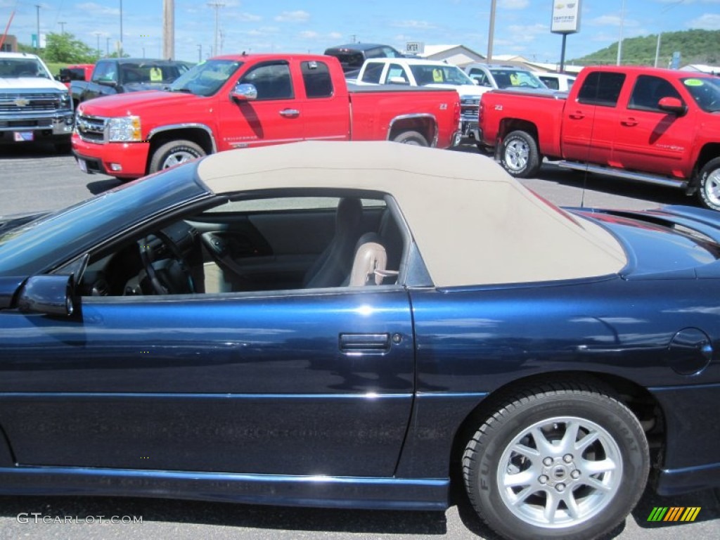 2001 Camaro Z28 Convertible - Navy Blue Metallic / Neutral photo #25