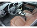 2015 Audi A8 Nougat Brown Interior Interior Photo