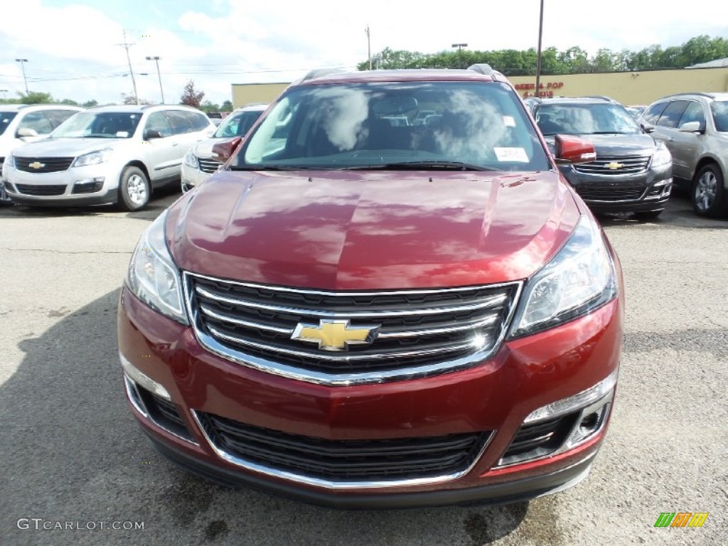 2015 Traverse LT AWD - Siren Red Tintcoat / Ebony photo #2