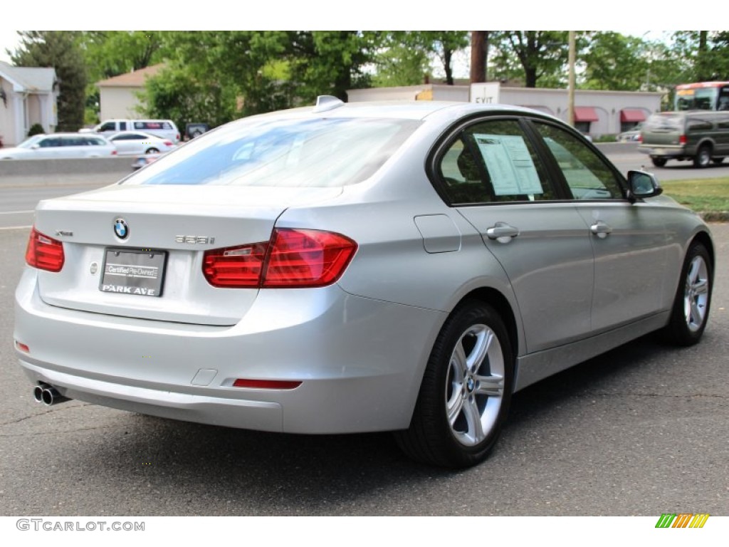 2013 3 Series 328i xDrive Sedan - Glacier Silver Metallic / Black photo #3