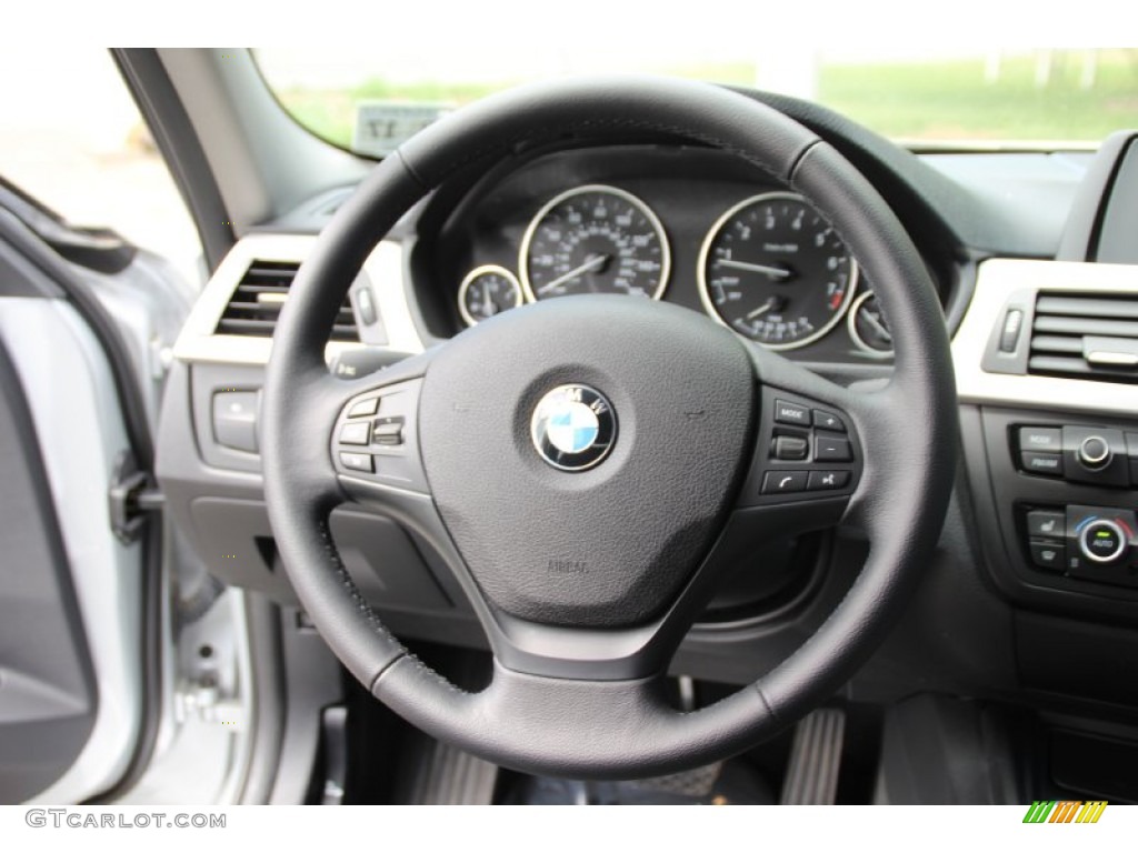 2013 3 Series 328i xDrive Sedan - Glacier Silver Metallic / Black photo #18