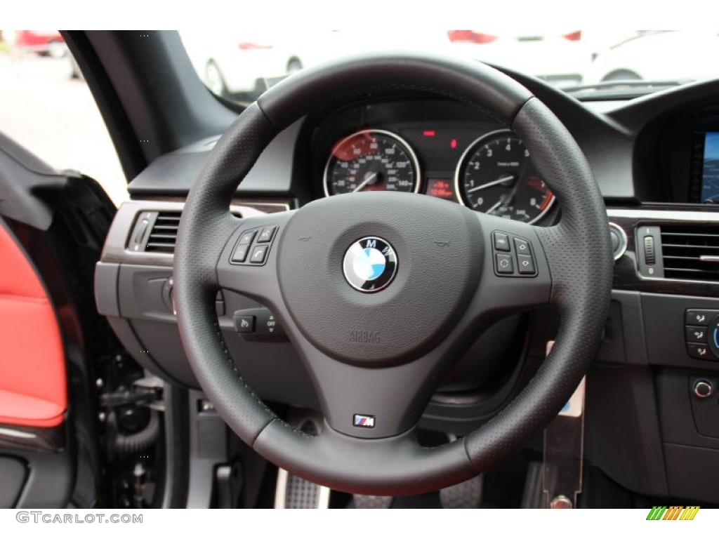 2012 3 Series 335i xDrive Coupe - Black Sapphire Metallic / Coral Red/Black photo #20