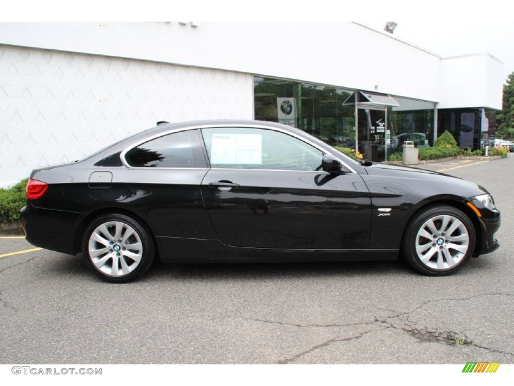 2013 3 Series 328i xDrive Coupe - Black Sapphire Metallic / Saddle Brown photo #2