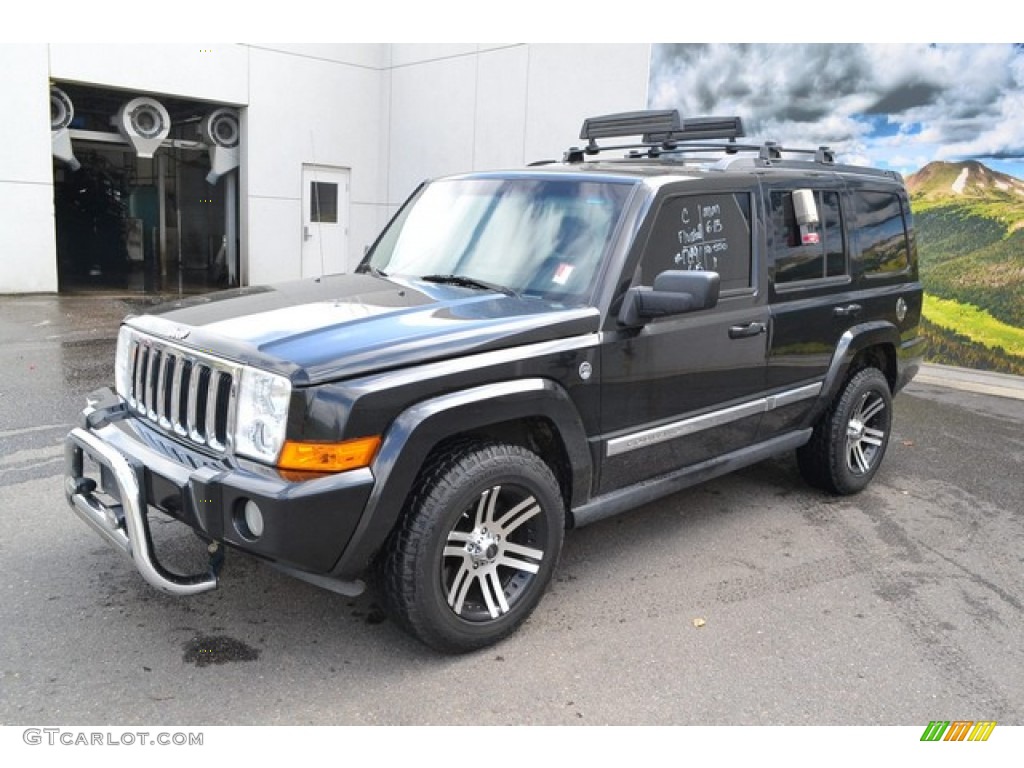 Brilliant Black Crystal Pearl 2010 Jeep Commander Sport 4x4 Exterior Photo #104809063