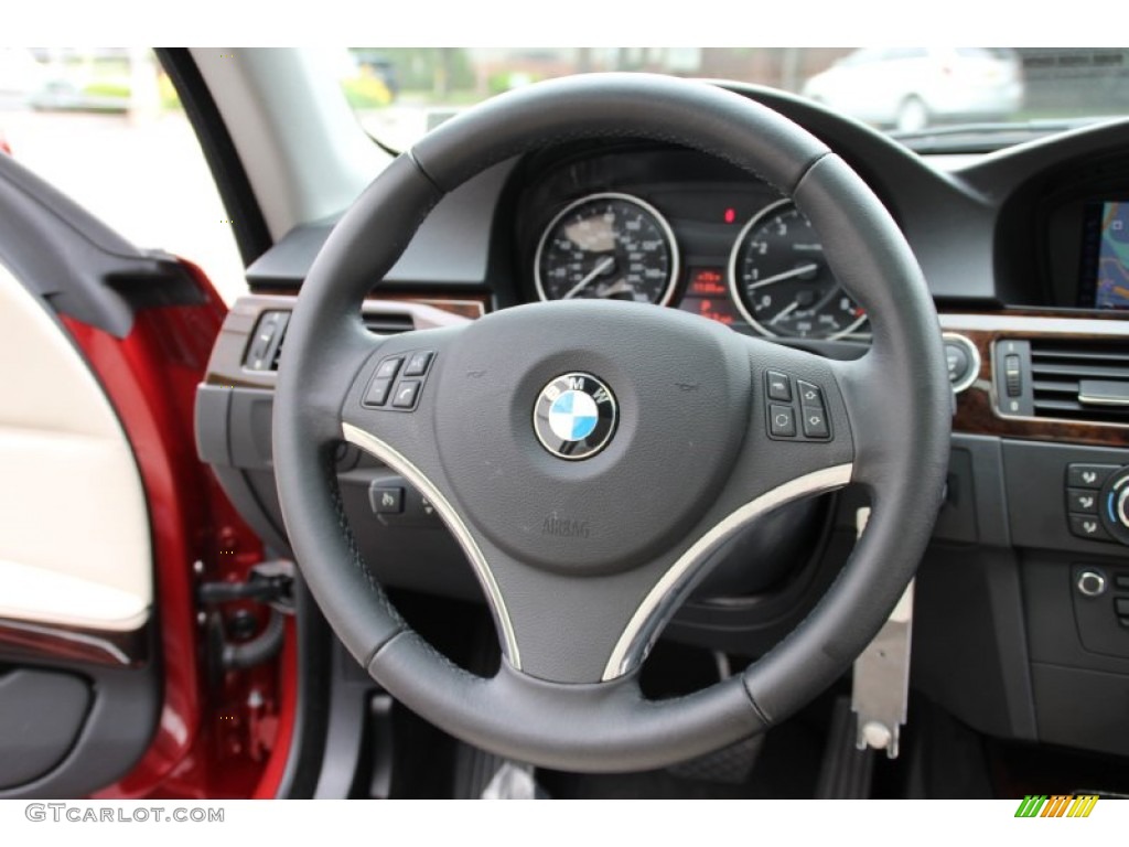2012 3 Series 328i xDrive Coupe - Vermilion Red Metallic / Oyster/Black photo #19