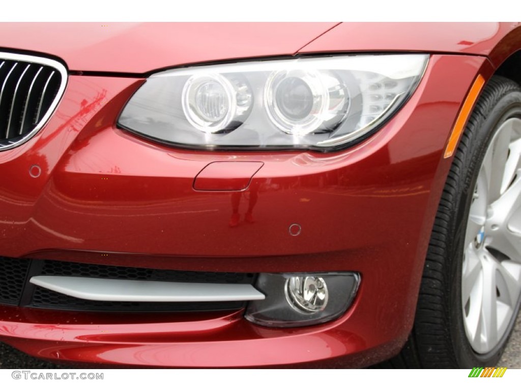 2012 3 Series 328i xDrive Coupe - Vermilion Red Metallic / Oyster/Black photo #31