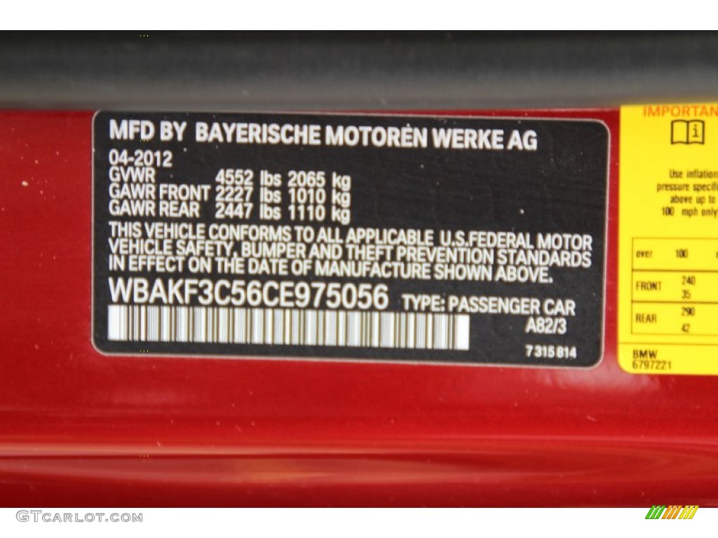2012 3 Series 328i xDrive Coupe - Vermilion Red Metallic / Oyster/Black photo #34