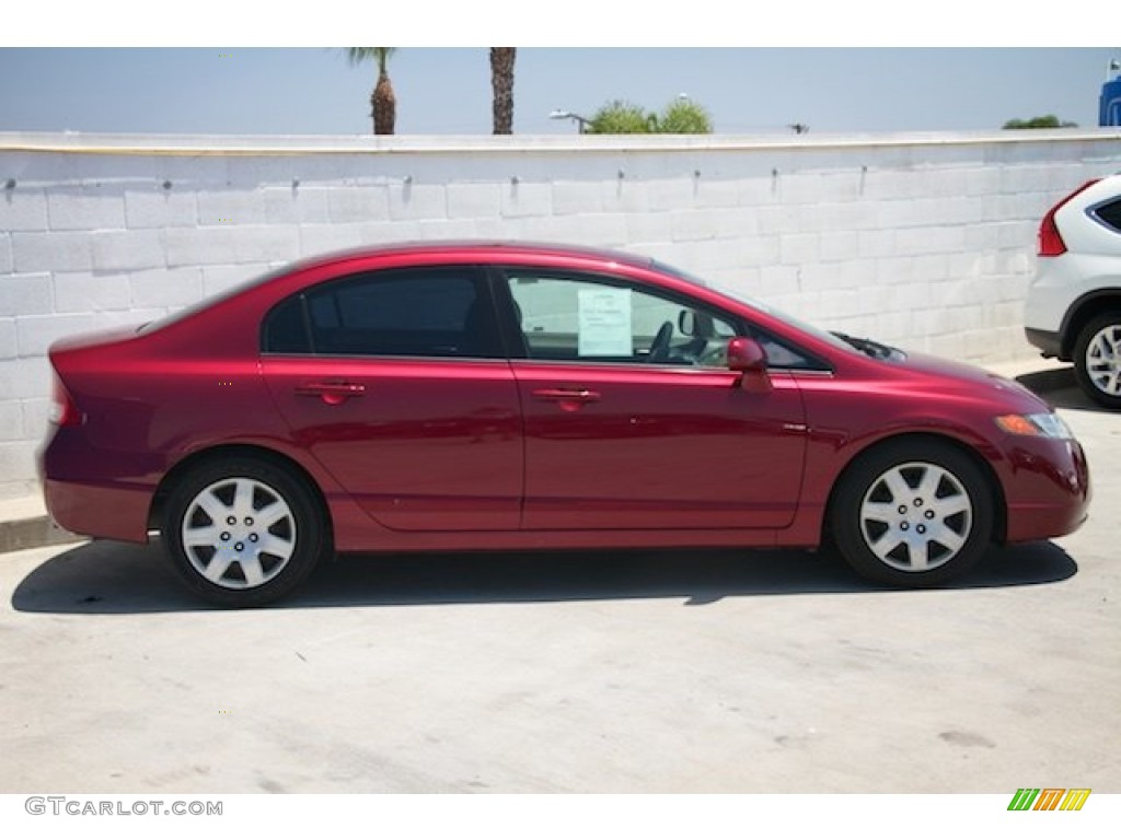 Tango Red Pearl 2007 Honda Civic LX Sedan Exterior Photo #104811250