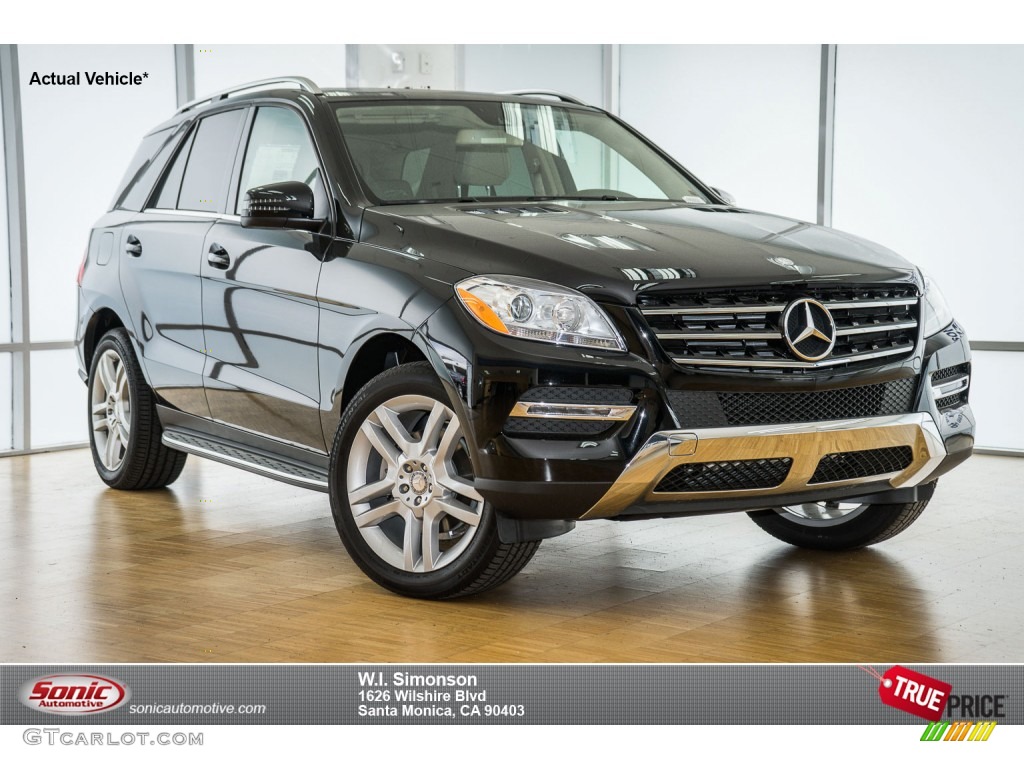 2015 ML 350 4Matic - Black / Almond Beige/Mocha photo #1