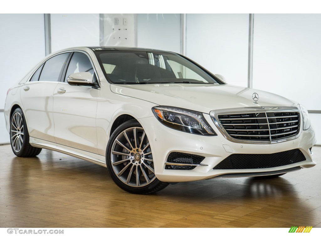 Diamond White Metallic 2015 Mercedes-Benz S 550 Sedan Exterior Photo #104813148