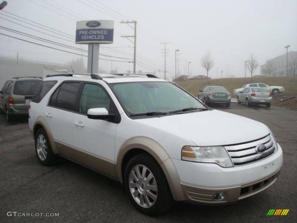 2008 Taurus X Eddie Bauer AWD - Oxford White / Camel photo #1