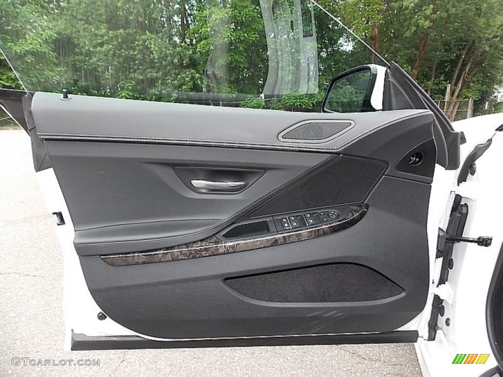 2014 BMW 6 Series 640i xDrive Gran Coupe Black Door Panel Photo #104815522