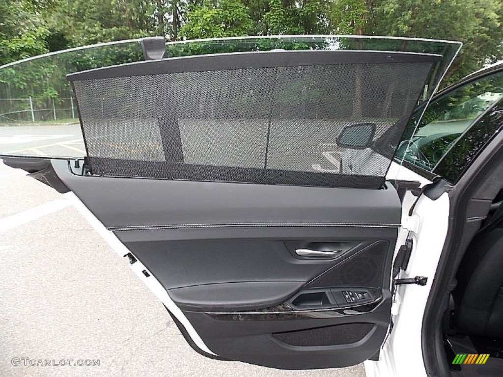 2014 BMW 6 Series 640i xDrive Gran Coupe Black Door Panel Photo #104815654