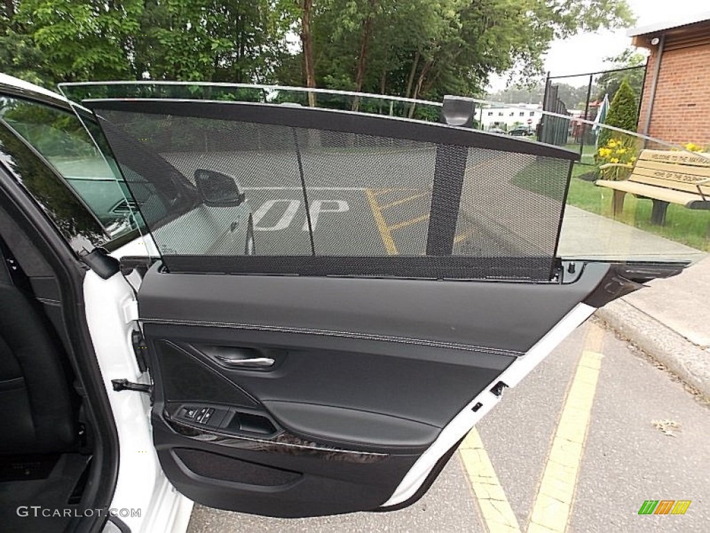 2014 BMW 6 Series 640i xDrive Gran Coupe Black Door Panel Photo #104815735