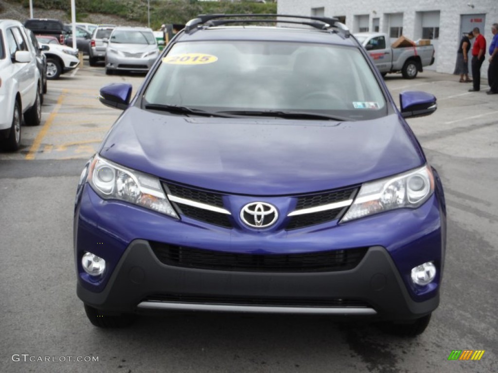 2015 RAV4 XLE AWD - Blue Crush Metallic / Black photo #4