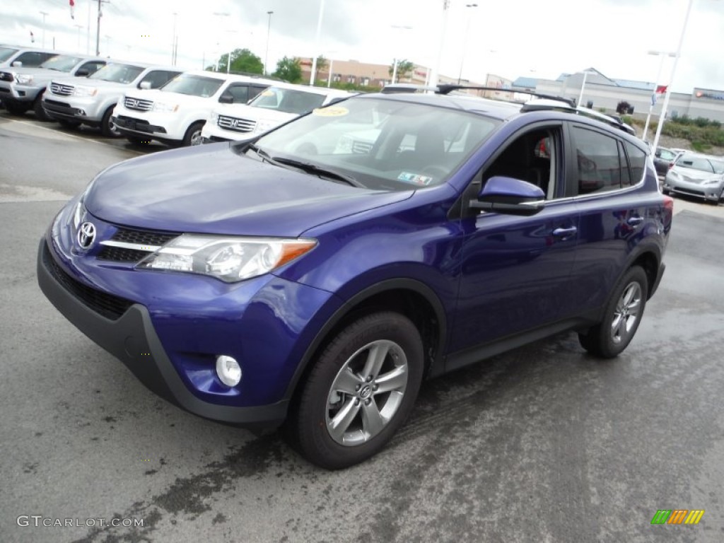 2015 RAV4 XLE AWD - Blue Crush Metallic / Black photo #5