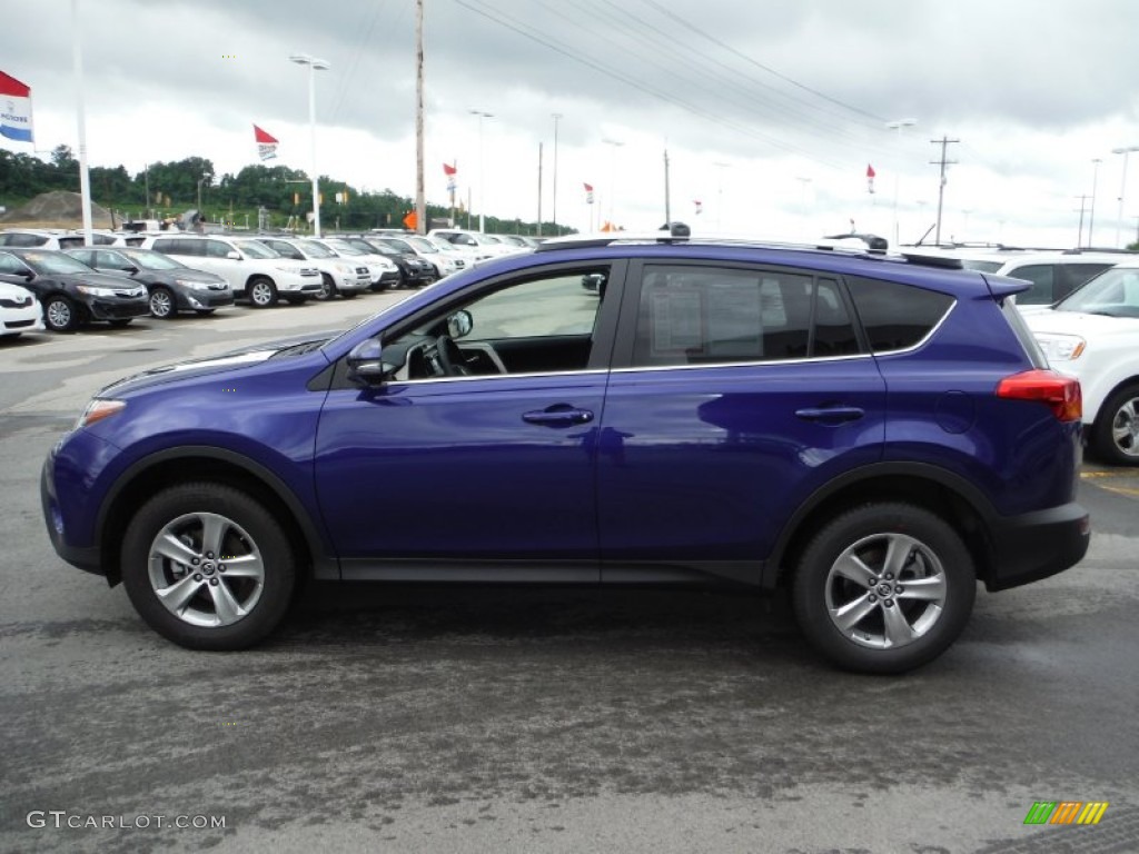 2015 RAV4 XLE AWD - Blue Crush Metallic / Black photo #6