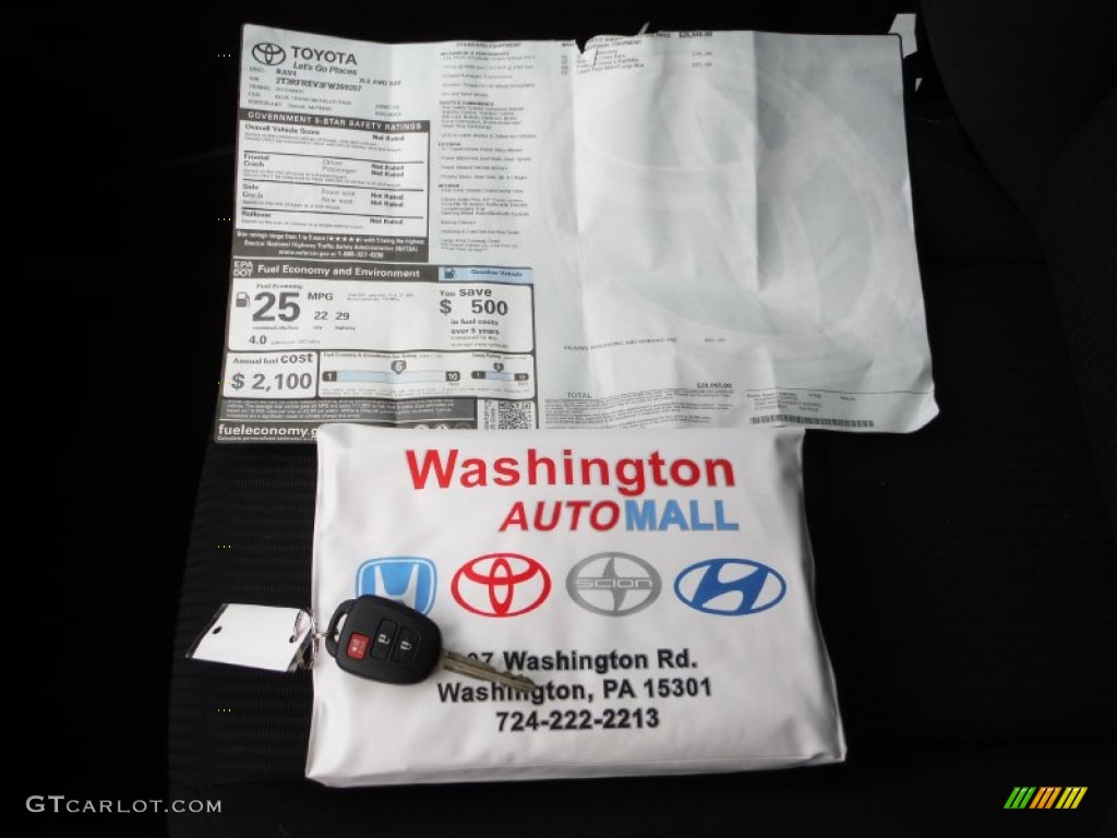 2015 RAV4 XLE AWD - Blue Crush Metallic / Black photo #18