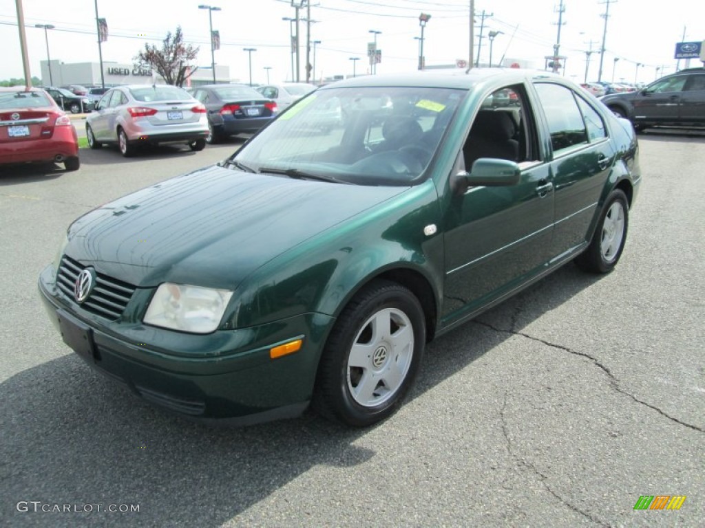 2002 Jetta GLS Sedan - Baltic Green / Black photo #2