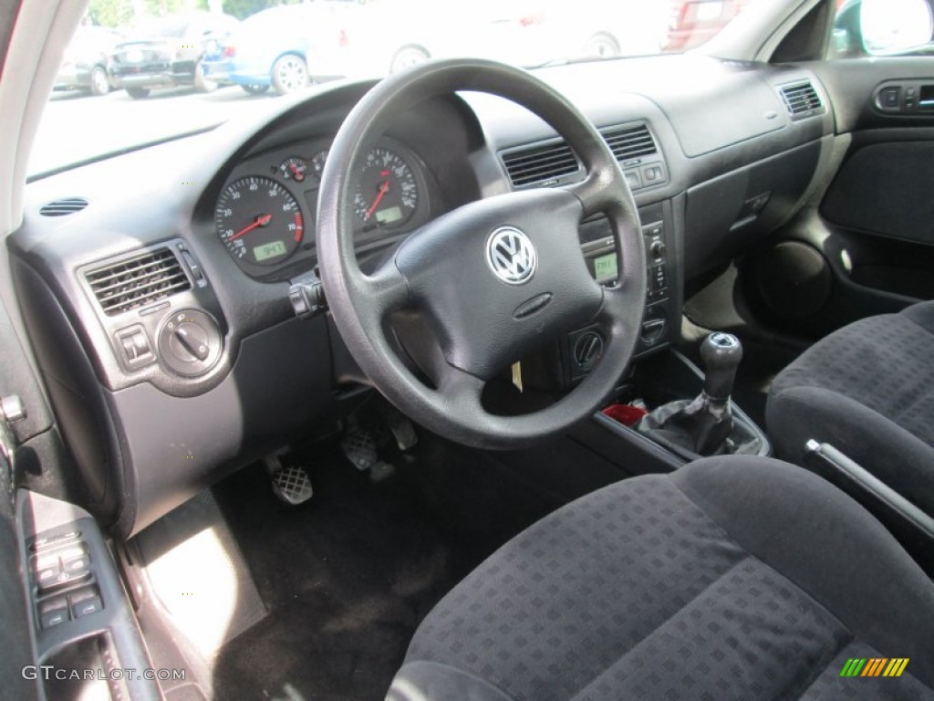 Black Interior 2002 Volkswagen Jetta GLS Sedan Photo #104822821