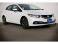 2015 White Orchid Pearl Honda Civic EX-L Sedan  photo #1