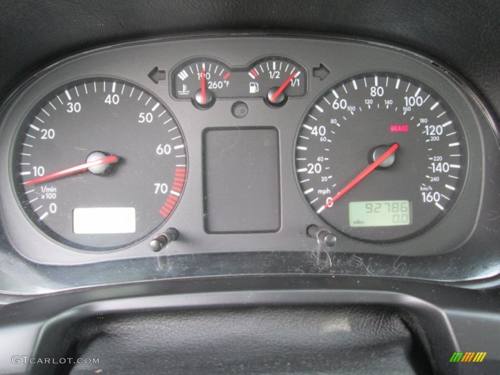 2002 Volkswagen Jetta GLS Sedan Gauges Photo #104823139