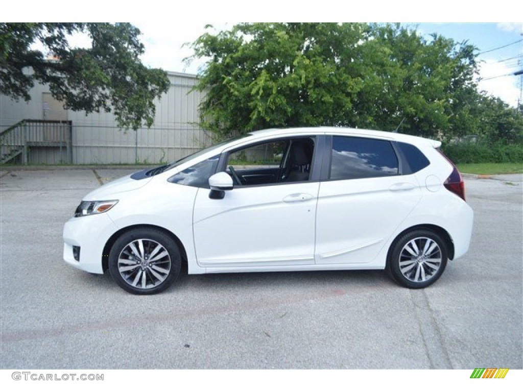 White Orchid Pearl 2015 Honda Fit EX Exterior Photo #104823781