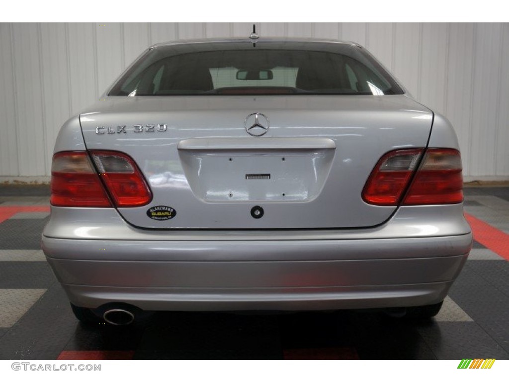 2001 CLK 320 Coupe - Brilliant Silver Metallic / Charcoal photo #9